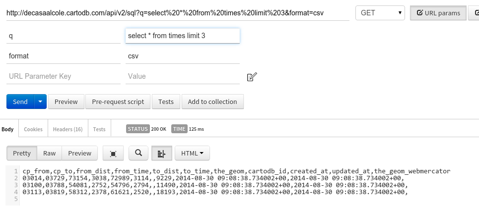 SQL en CSV